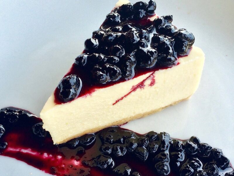 No-bake blueberry cheesecake