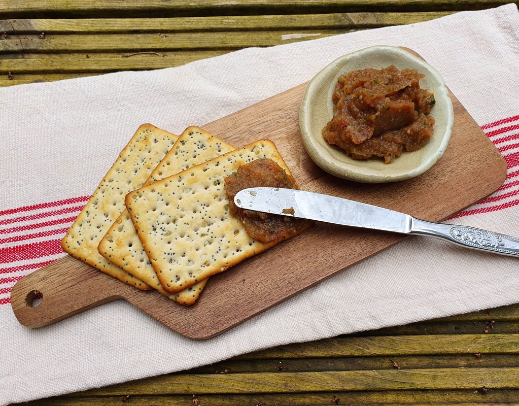 Mexican style aubergine dip