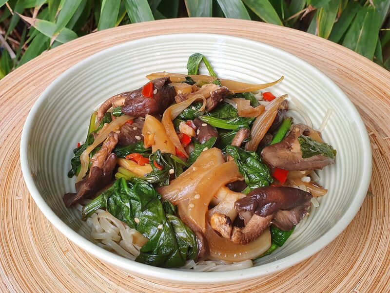 Pan-fried Shiitake with fennel