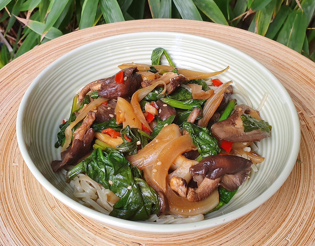 Pan-fried Shiitake with fennel