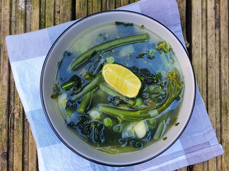 Spring green soup