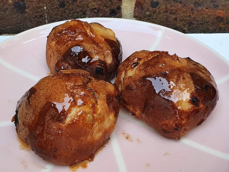 Apricot Hot Cross Buns