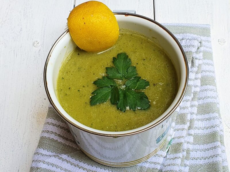 Broccoli, leek and parsnip soup