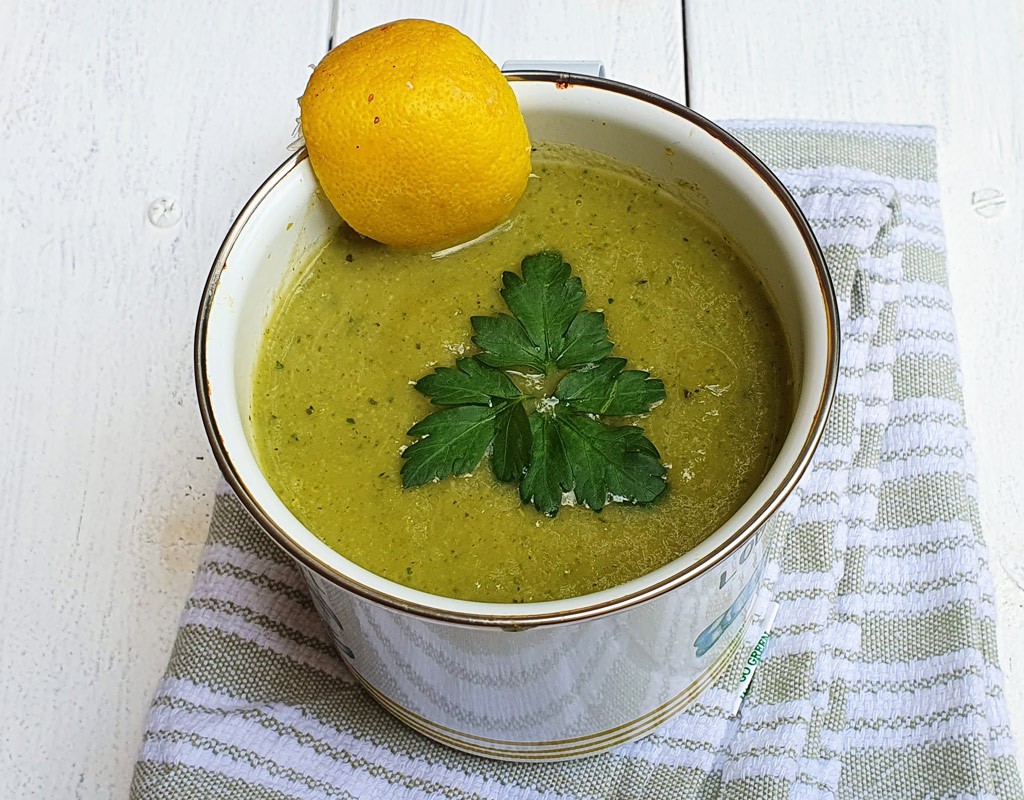 Broccoli, leek and parsnip soup