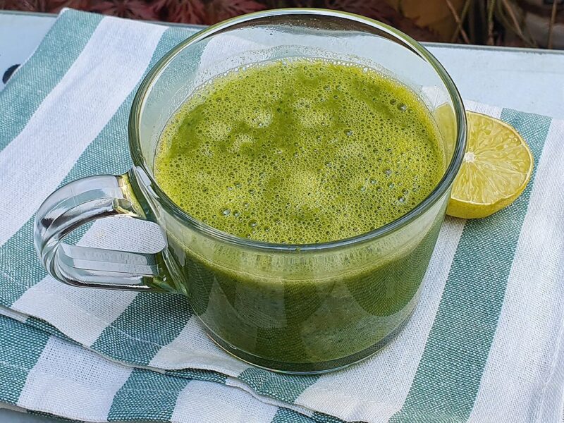 Green pea and sweet potato soup