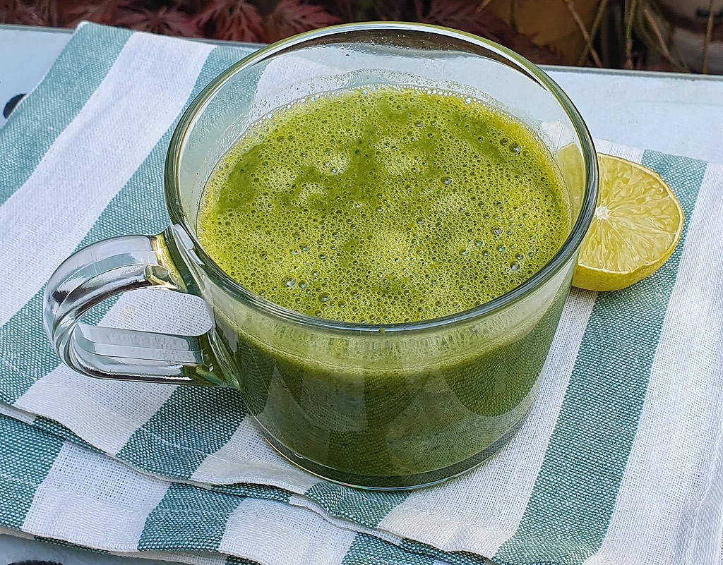 Green pea and sweet potato soup