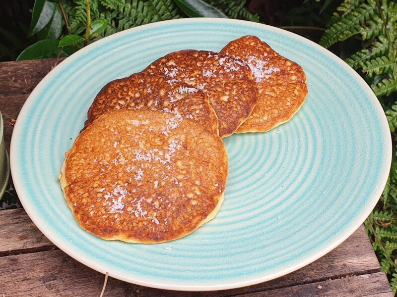 Low-carb almond and coconut pancakes