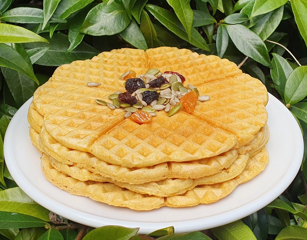 Vegan and gluten-free waffle