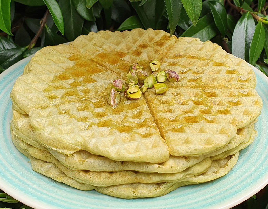 Matcha waffles