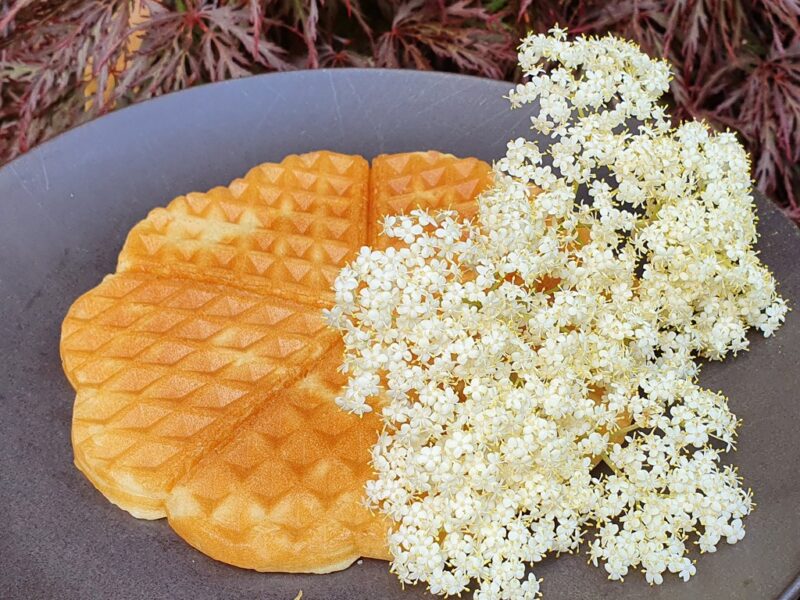 Elderflower waffles