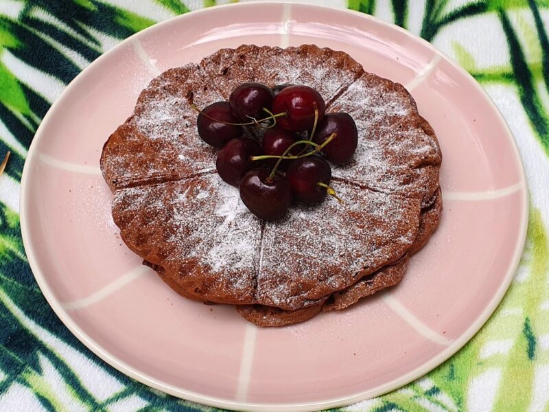 Gluten-free chocolate waffles