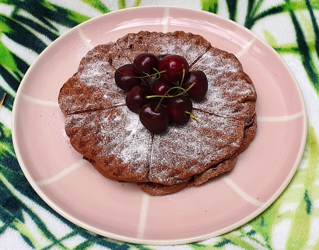 Gluten-free chocolate waffles