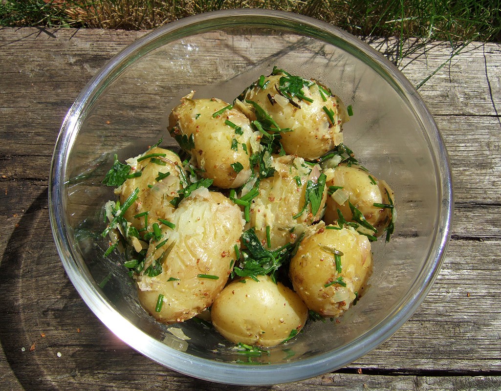 Spiced new potato salad