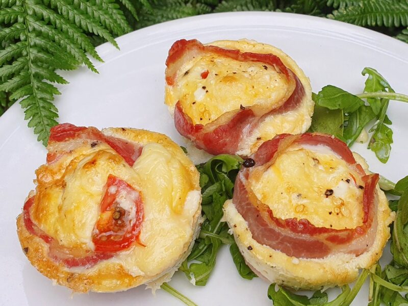 Bacon and egg muffins