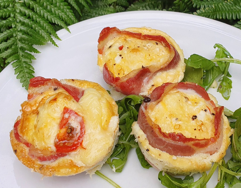 Bacon and egg muffins