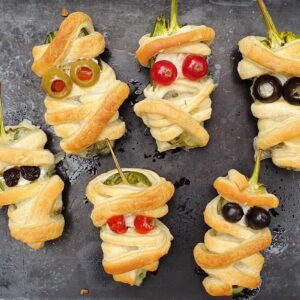 Halloween Jalapeno mummies