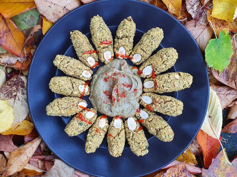 Halloween falafel fingers