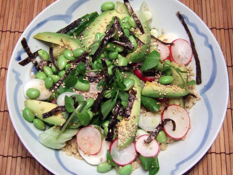 Japanese-style rice salad