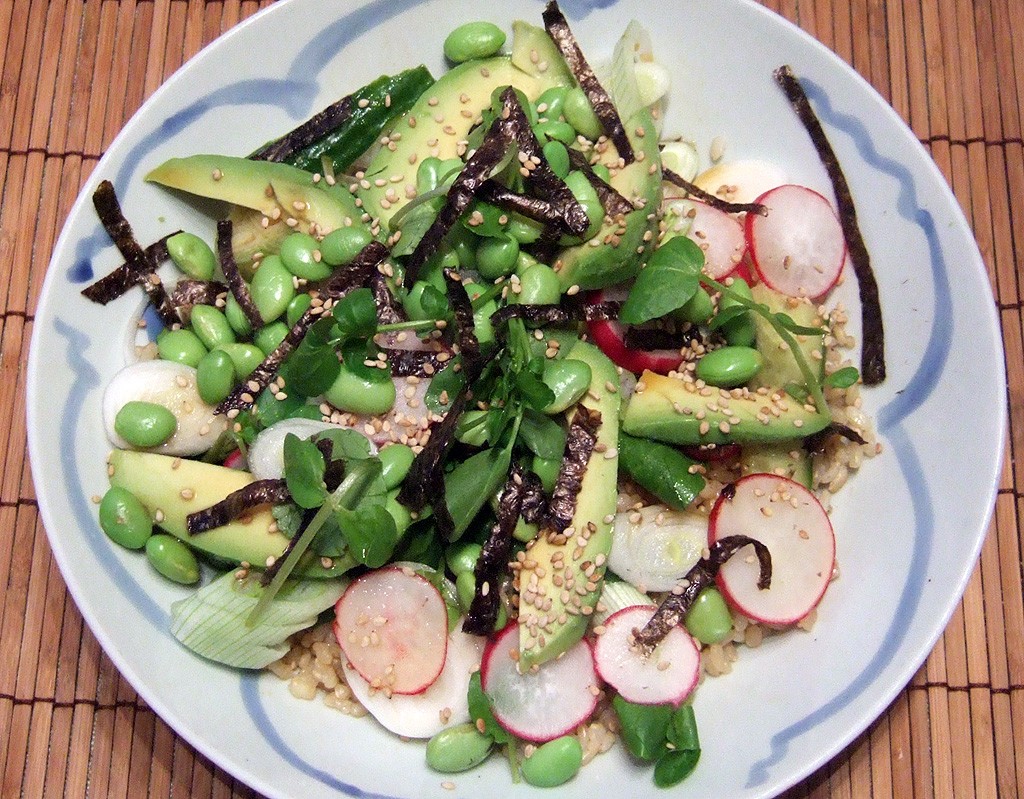 Japanese-style rice salad