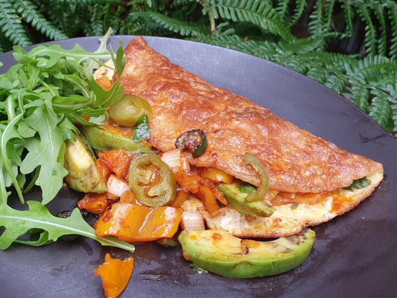 Mexican-style omelette