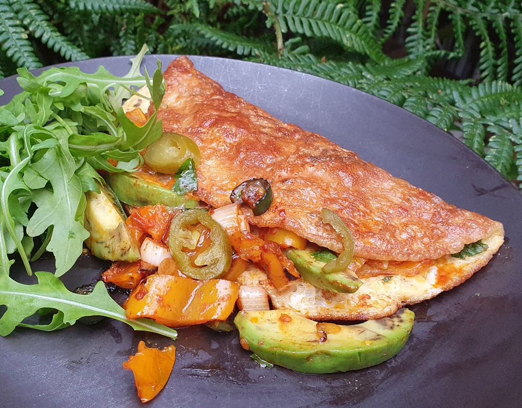 Mexican-style omelette