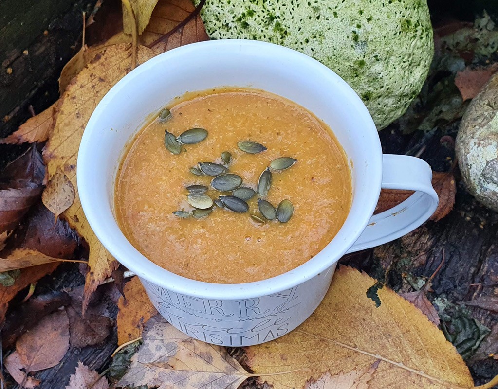 Roasted vegetable soup