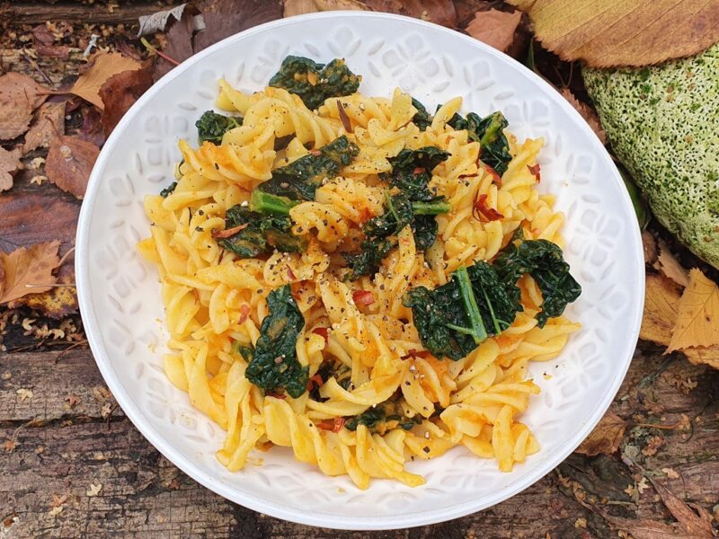 Sweet potato pasta with cavolo nero