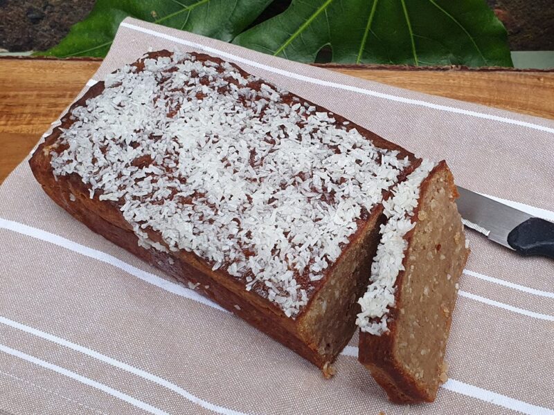 Gluten-free vegan coconut banana bread