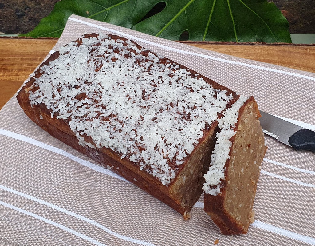 Gluten-free vegan coconut banana bread