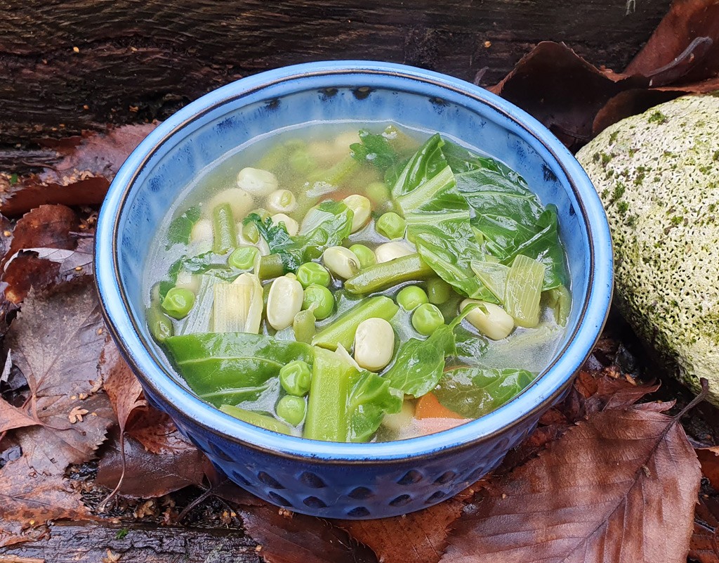 Wholesome green vegetable  soup