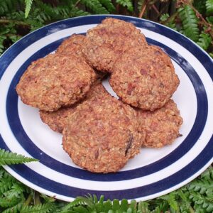 Apple and walnut oat cookies