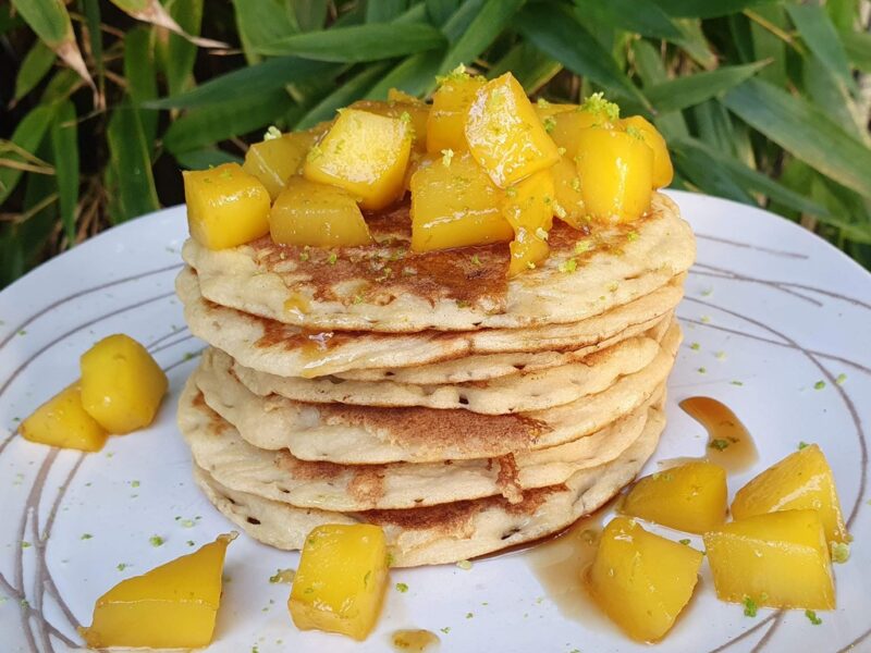 Mango pancakes