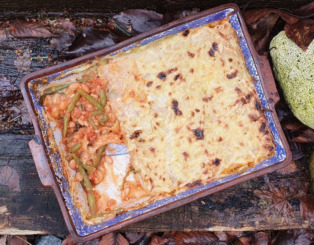 Vegan bean lasagne