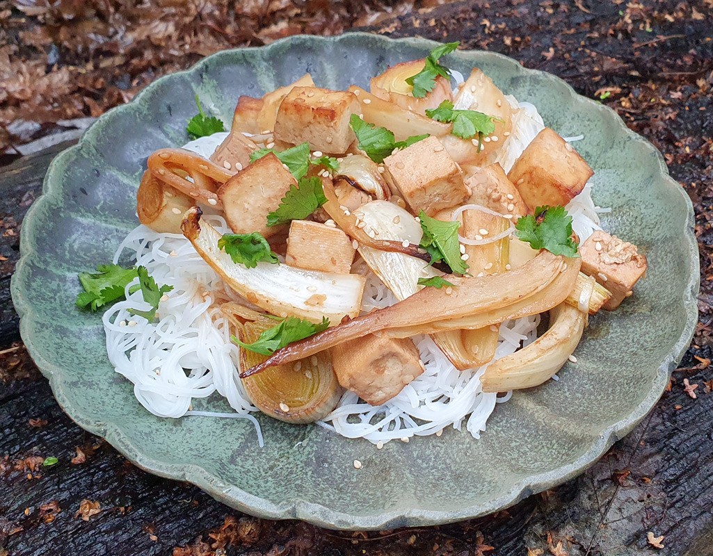 Miso baked fennel and tofu