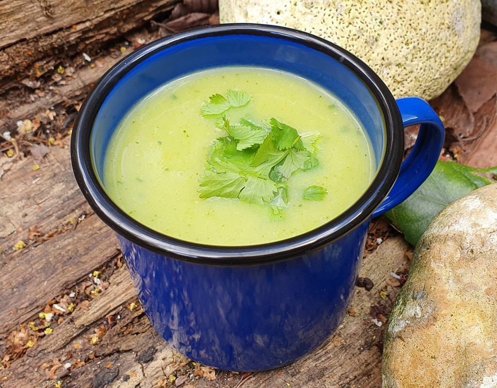 Broccoli, leek and potato soup