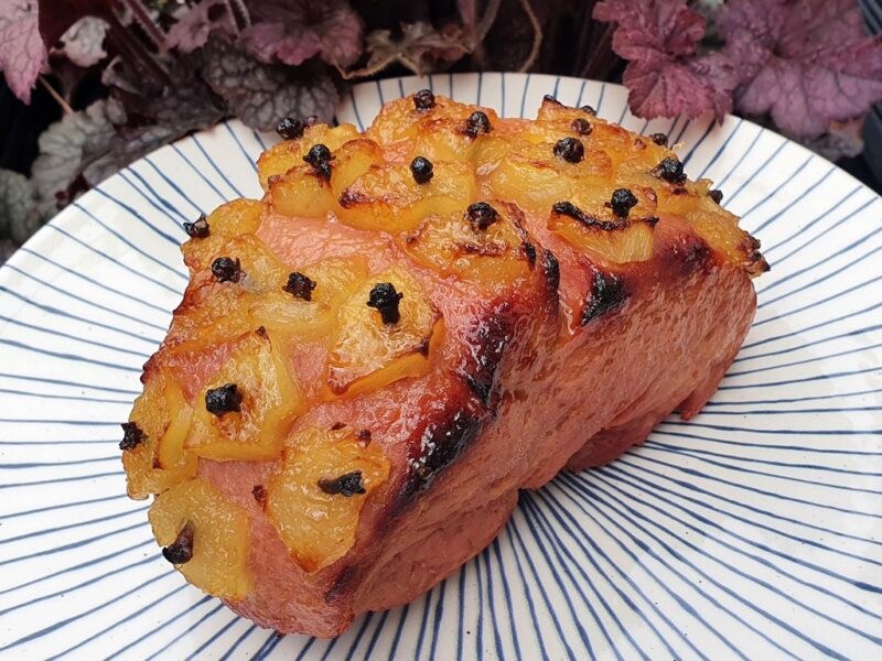 Pineapple glazed ham