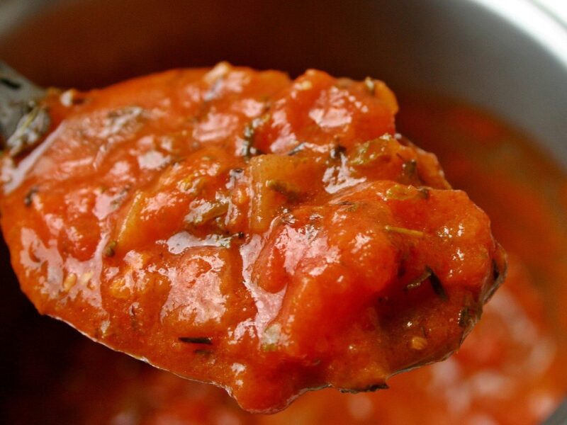 Homemade tomato sauce