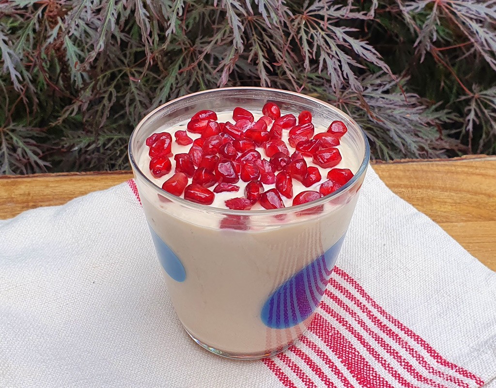 Pomegranate mousse