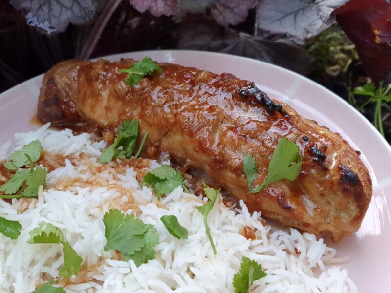 Thai-style baked pork loin