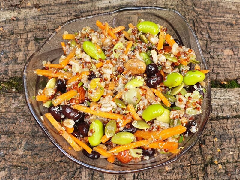 Quinoa and bean salad