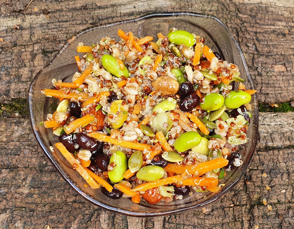 Quinoa and bean salad