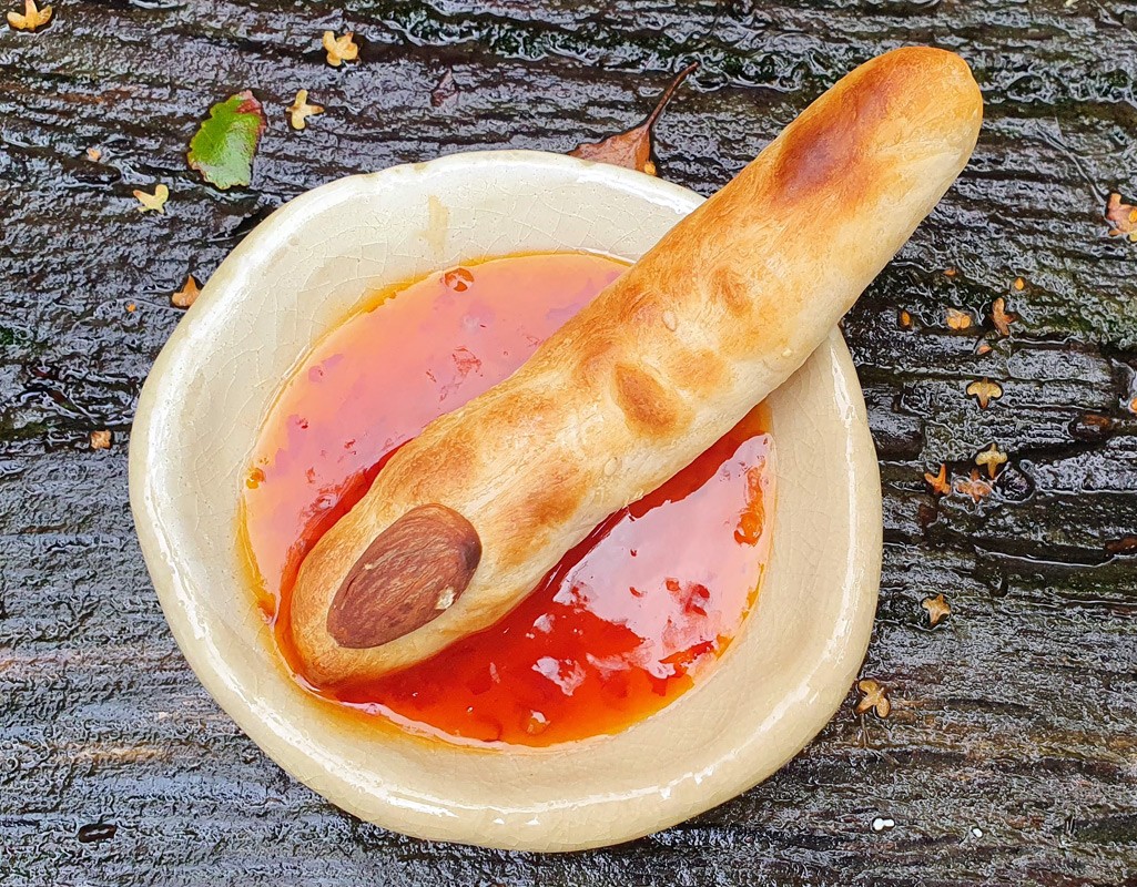 Witches finger breadsticks