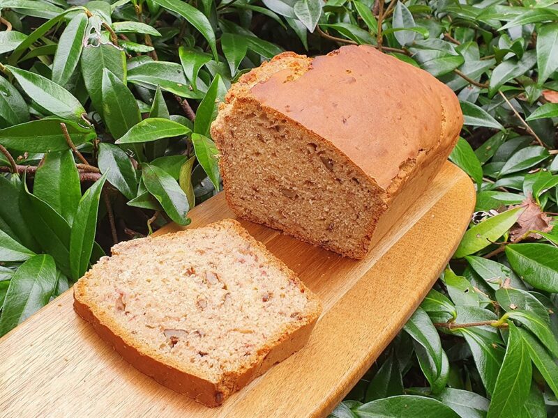 Coffee and walnut banana bread