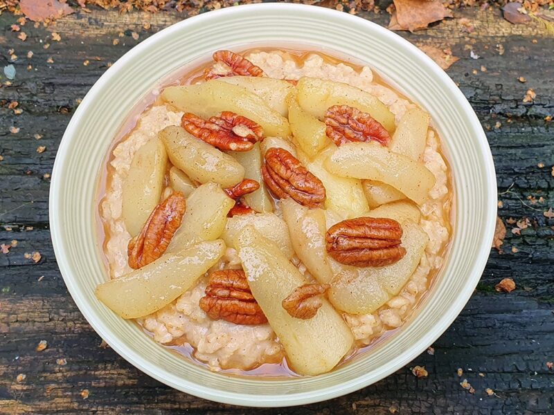 Ginger and pear porridge