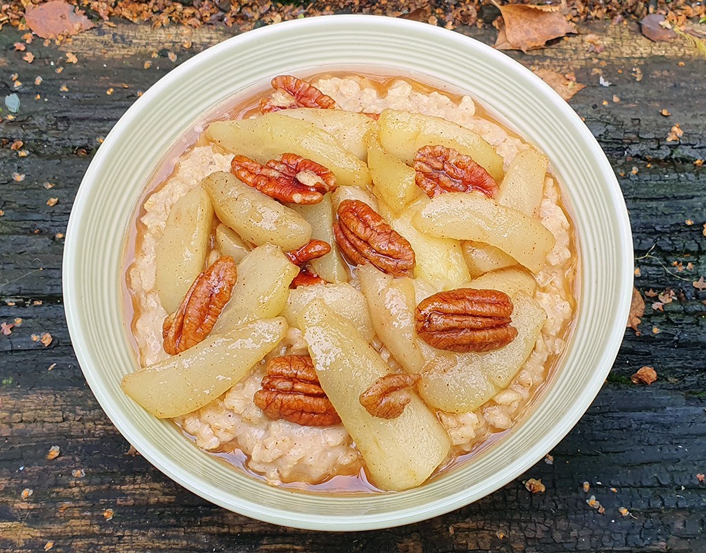 Ginger and pear porridge