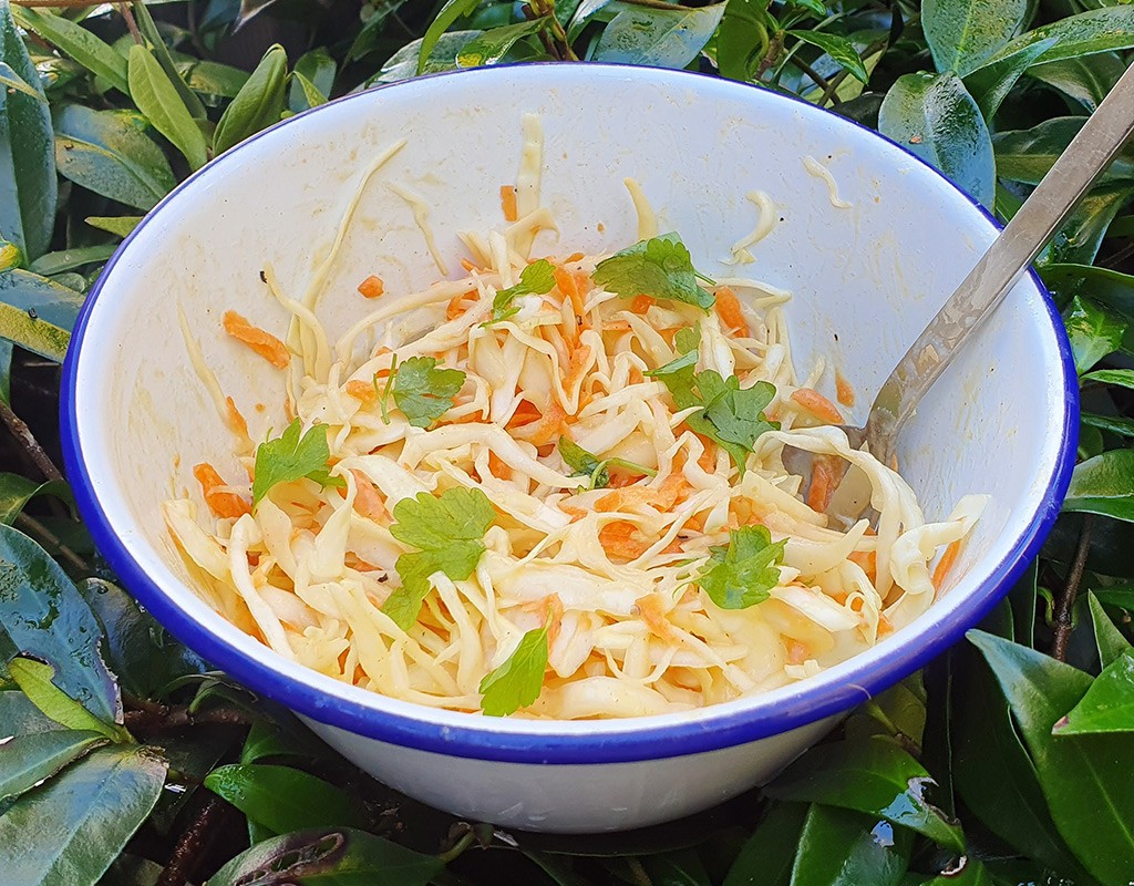 Simple Vegan Coleslaw - CookTogetherCookTogether