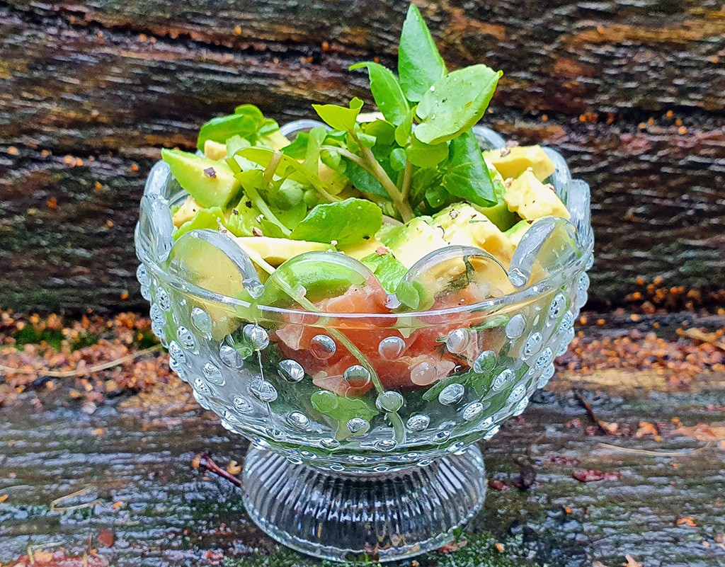 Gravlax and avocado pots