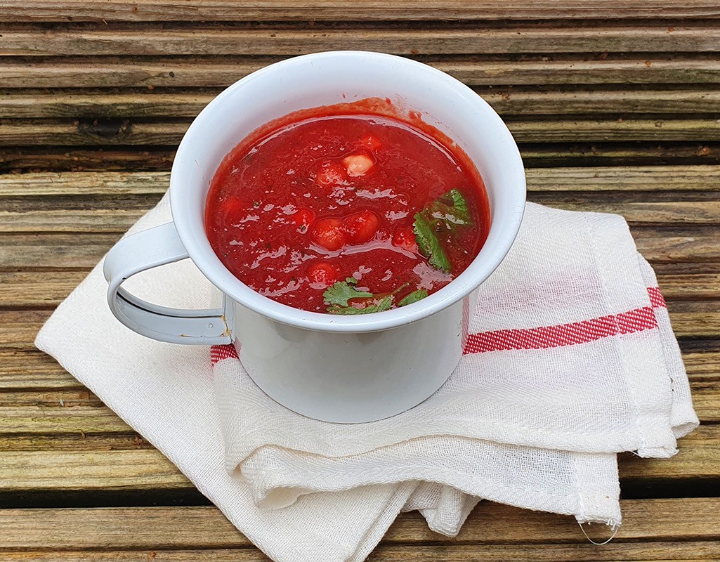 Roasted beetroot and squash soup