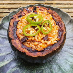 Mexican-style stuffed squash