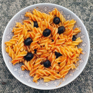 Pasta with olives